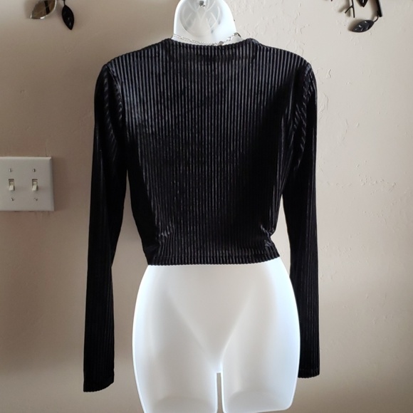 Forever 21 Ribbed Velveteen crop top - Picture 2 of 6